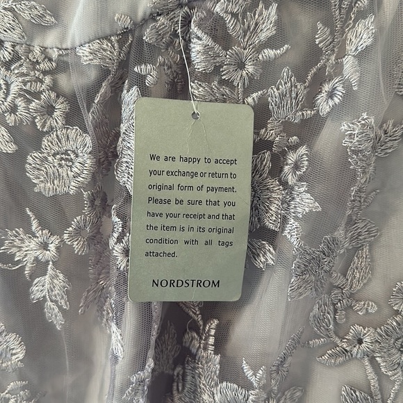 NWT Chi Chi London Lace Puff Sleeve Mini Dress Lilac Sz 4 Cottagecore Romantic - Picture 12 of 14